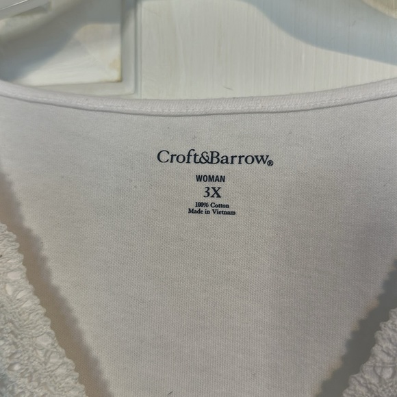 Croft & Borrow White Top size 3x - Picture 3 of 3